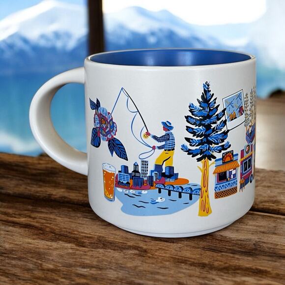 Starbucks 2024 PORTLAND Oregon Discovery Series 14 Oz Coffee Mug Cup EUC - Picture 5 of 9